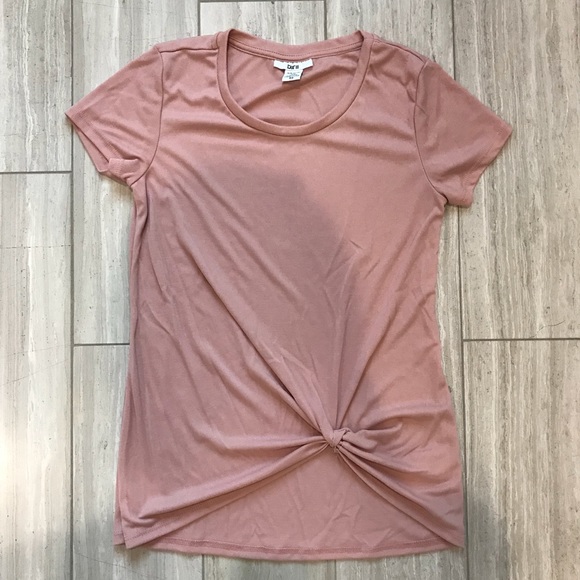 Bar III Tops - Bar III modal knot tee in XS, blush pink
